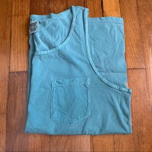 🎆3/$10🎆 Comfort Colors Seafoam Pocket Muscle Tank Top